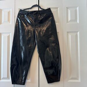 TIBI FAUX PATENT LEATHER SCULPTED BRANCUSI
PANT size 29